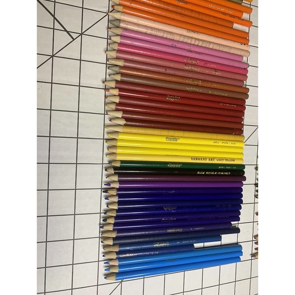 Crayola Art Mixed Lot 0 Used Art Colored Pencils Mix Brands Mostly